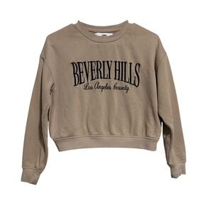 Urban Kids Beverly Hills Los Angeles County Cropped Sweatshirt Kids Medium 10-12
